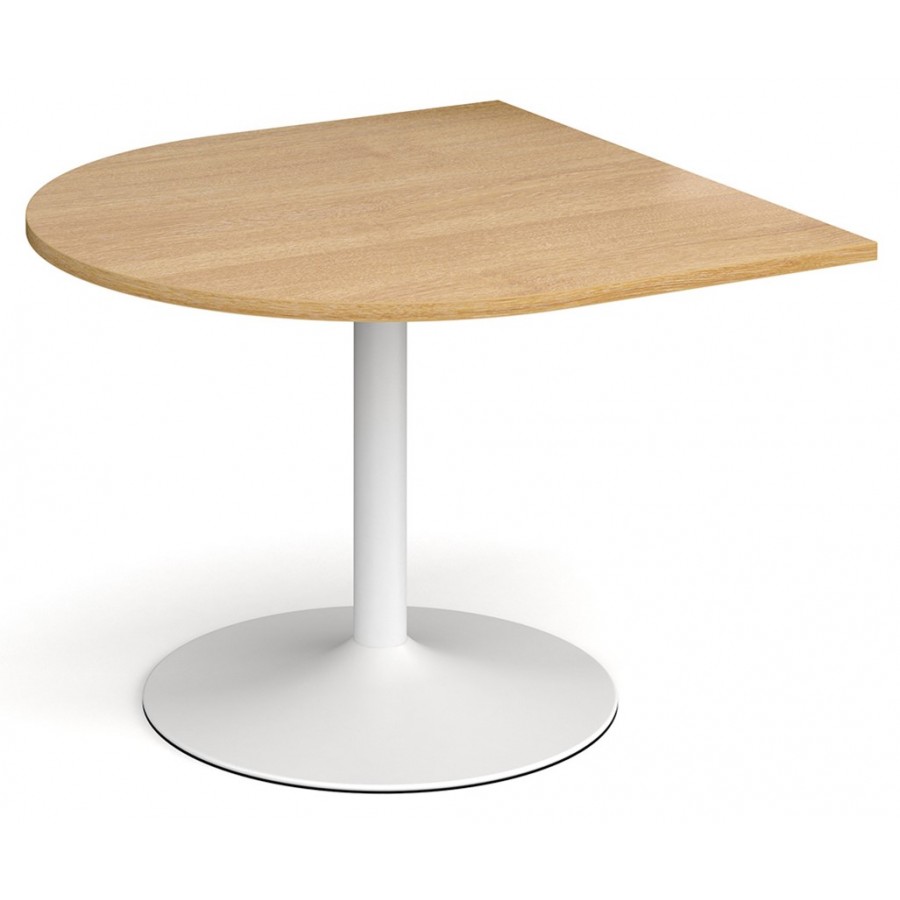 Radial End Extension Table for Trumpet Boardroom Table